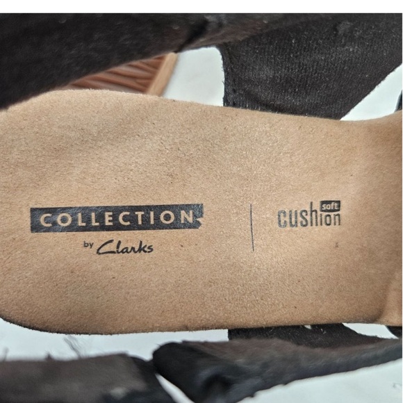 EUC Clarks Suede Wedges - Picture 9 of 11